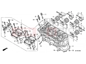 HONDA CB1000RAA CB1000R ABS 2010 E-2 CYLINDER HEAD