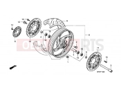 HONDA CB1000RAA CB1000R ABS 2010 F-12 FRONT WHEEL