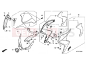 HONDA CB1000RAB CB1000R ABS 2011 F-35 ENGINE HOUSING