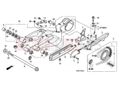 HONDA CB1000RAC CB1000R ABS 2012 F-24 SWING ARM