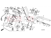 HONDA CB1100A CB1100 2010 F-7 STEERING BAR PIPE / UPPER BRIDGE
