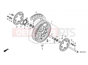 HONDA CB1100A CB1100 2010 F-14-40 FRONT WHEEL