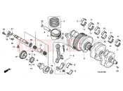 HONDA CB1100C CB1100 2012 E-16 CRANKSHAFT / PISTON