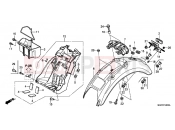 HONDA CB1100C CB1100 2012 F-34 HÁTSÓ SÁRVÉDŐ