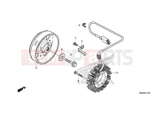 HONDA CB1100E CB1100 2014 E-11 GENERATOR
