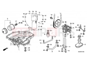HONDA CB1100E CB1100 2014 E-14 OLAJTEKNŐ/OLAJSZIVATTYÚ