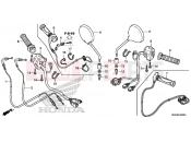 HONDA CB1100E CB1100 2014 F-4 KAPCSOLÓ/KÁBEL