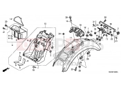 HONDA CB1100E CB1100 2014 F-34 HÁTSÓ SÁRVÉDŐ
