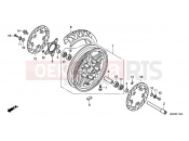 HONDA CB1100AE CB1100 ABS 2014 F-14-40 FRONT WHEEL (MOLDED)