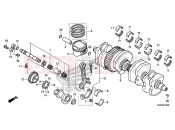 HONDA CB1100SAE CB1100 EX ABS 2014 E-16 CRANKSHAFT / PISTON