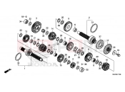 HONDA CB1100SAE CB1100 EX ABS 2014 E-17 TRANSMISSION