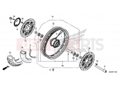 HONDA CB1100SAE CB1100 EX ABS 2014 F-14-20 FRONT WHEEL (OUTER)