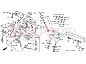 HONDA CB13005 CB1300 2005 F-6 STEERING BAR PIPE / UPPER BRIDGE