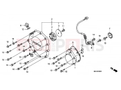 HONDA CB1300SA6 CB1300 Super Bold'or ABS 2006 E-6 RIGHT CRANKSHAFT COVER