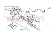 HONDA CB1300SA6 CB1300 Super Bold'or ABS 2006 F-14 REAR BRAKE CALIPER