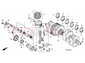 HONDA CB1300SA7 CB1300 Super Bold'or ABS 2007 E-15 CRANKSHAFT / PISTON