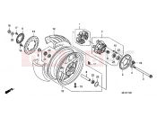 HONDA CB1300A7 CB1300 Super Four ABS 2007 F-15 REAR WHEEL