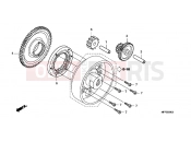 HONDA CB1300A8 CB1300 Super Four ABS 2008 E-8 CLUTCH COUPLING START