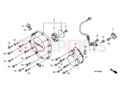 HONDA CB1300A9 CB1300 Super Four ABS 2009 E-6 RIGHT CRANKSHAFT COVER