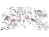 HONDA CB1300A9 CB1300 Super Four ABS 2009 E-11 LEFT REAR COVER / WATER PUMP