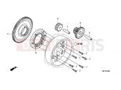 HONDA CB1300AA CB1300 Super Four ABS 2010 E-8 CLUTCH COUPLING START