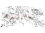 HONDA CB1300AA CB1300 Super Four ABS 2010 E-11 LEFT REAR COVER / WATER PUMP