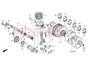 HONDA CB1300AA CB1300 Super Four ABS 2010 E-15 CRANKSHAFT / PISTON