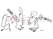 HONDA CB1300AA CB1300 Super Four ABS 2010 F-3 SWITCH / CABLE