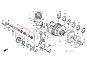 HONDA CB1300S5 CB1300S 2005 E-15 CRANKSHAFT / PISTON