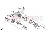HONDA CB500FAE CB500F ABS 2014 E-13 STARTER ENGINE