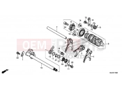 HONDA CB500FAE CB500F ABS 2014 E-19 TRANSMISSION DRUM