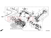HONDA CB500FAE CB500F ABS 2014 E-23 THROTTLE HOUSING