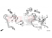 HONDA CB500FAE CB500F ABS 2014 F-4 HANDLE LEVER / SWITCH / CABLE