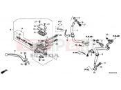 HONDA CB500FAE CB500F ABS 2014 F-5-10 FRONT BRAKE MASTER CYLINDER (ABS)