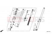 HONDA CB500FAE CB500F ABS 2014 F-11 FRONT FORK