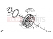 HONDA CB500FAE CB500F ABS 2014 F-14 FRONT WHEEL