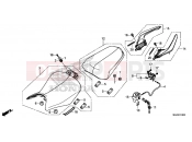 HONDA CB500FAE CB500F ABS 2014 F-23 SEAT / REAR HANDLE
