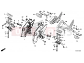 HONDA CB500FAE CB500F ABS 2014 F-30 FOOTREST