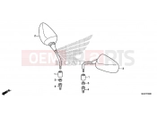 HONDA CB500XAF CB500X 2015 F-3 MIRROR