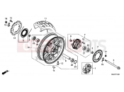 HONDA CB500XAF CB500X 2015 F-19 REAR WHEEL