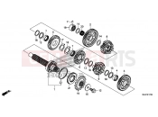 HONDA CB500XD CB500X 2013 E-17-20 GEARBOX (GEAR SHAFT)