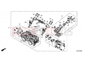 HONDA CB500XD CB500X 2013 E-23 THROTTLE HOUSING
