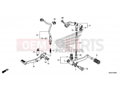 HONDA CB500XD CB500X 2013 F-29 PEDAL