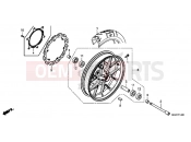 HONDA CB500XF CB500X 2015 F-14 FRONT WHEEL