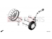 HONDA CB500XAE CB500X ABS 2014 E-11 GENERATOR