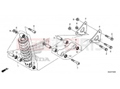 HONDA CB500XAE CB500X ABS 2014 F-33 ​​REAR SHOCK ABSORBER