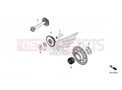 HONDA CB650FE CB650F 2014 E-7 STARTING DRIVE GEAR