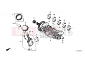 HONDA CB650FE CB650F 2014 E-14 CRANKSHAFT / PISTON