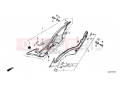 HONDA CB650FE CB650F 2014 F-17 SIDE COVER