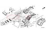 HONDA CB650FE CB650F 2014 F-27 REAR LAMP